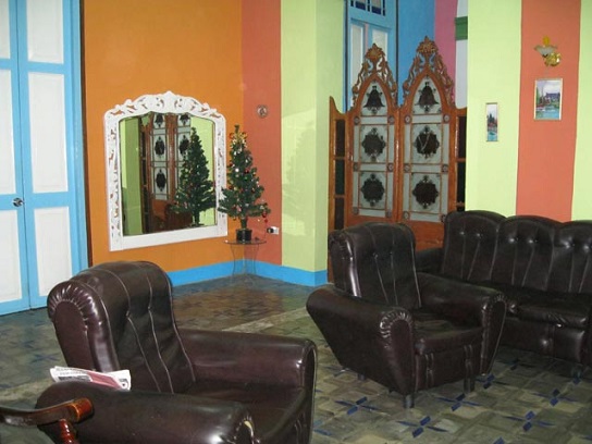 'Living room' Casas particulares are an alternative to hotels in Cuba.